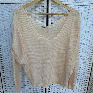 Free People Ballet Pink Slouchy Sweater